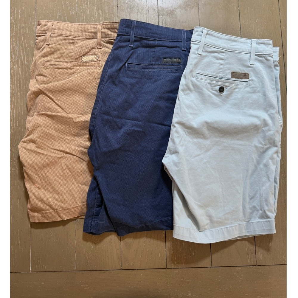 AG Adriano Goldschmied Wanderer Shorts Mens 36 Chino Slim Stretch Lot of 3